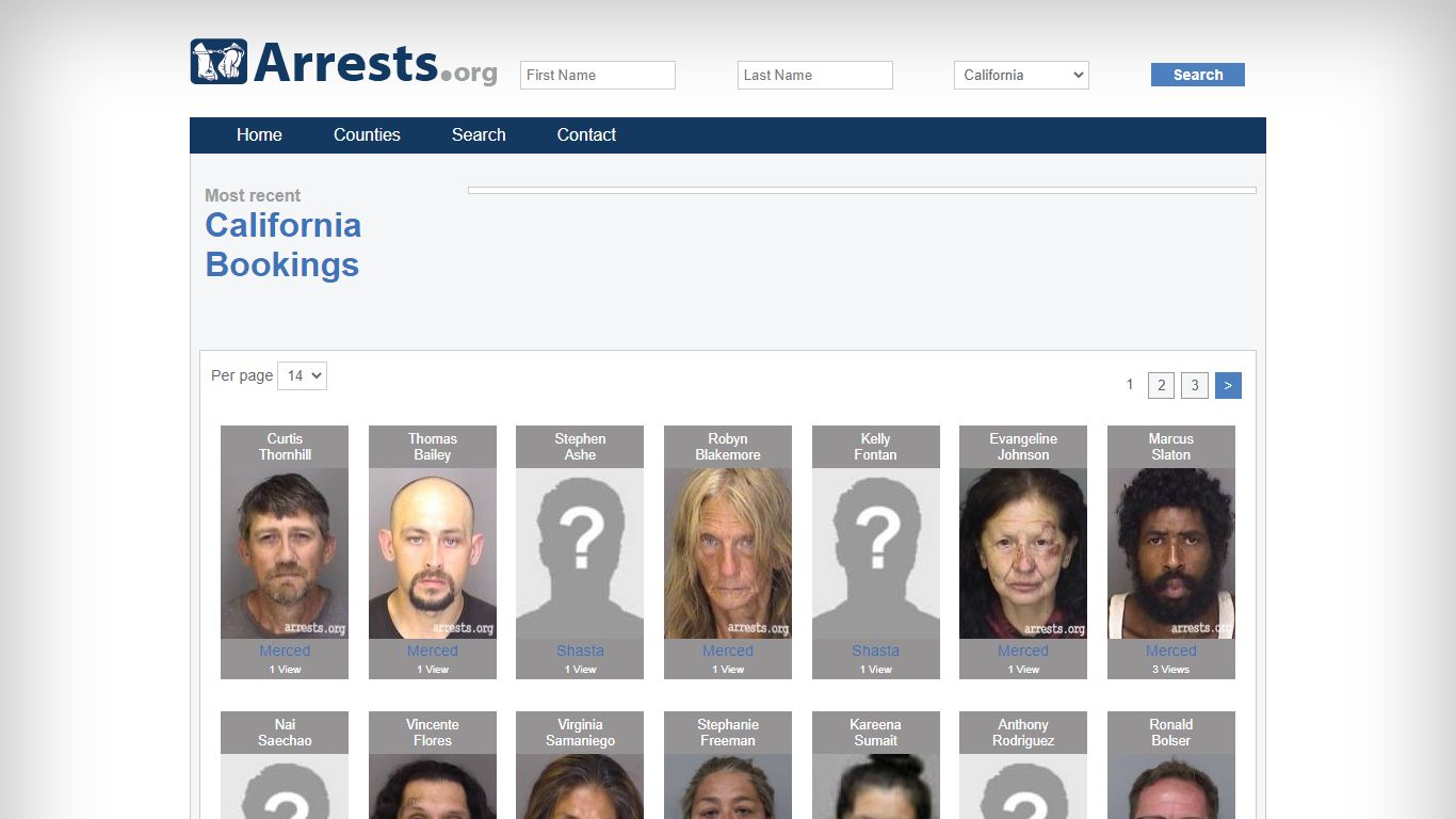 California Arrests and Inmate Search